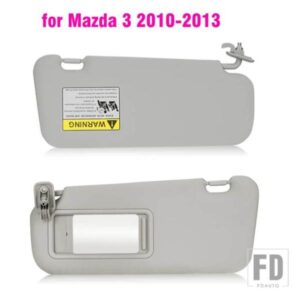 フロントサンバイザーパネルインテリアサンバイザー化粧鏡マツダ 3 セダンハッチバック 2010-13 グレー BBM2-69-320C-75