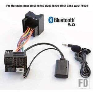 BLUETOOTH 5.0 音楽オーディオアダプタマイクケーブルメルセデスベンツ W169 W245 W203 W209 W164 X164 W251 W221 R230 CD20 30