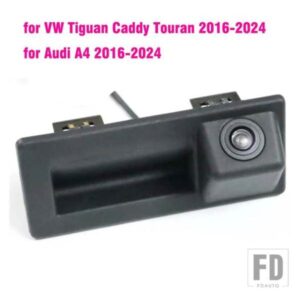 トランクハンドルカメラリアビュー HD カメラアウディ A4 用 VW キャディーティグアントゥーラン用シュコダスーパーブオクタヴィア 2014+