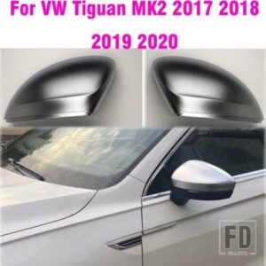 バックミラーサイドウイングミラーキャップカバー VW ティグアンオールスペース L MK2 2017-20 交換マットクローム