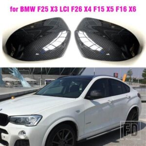 サイドドアバックミラーサイドミラーカバーキャップ BMW F15 X5 F16 X6 F25 X3 F26 X4 2014-18 部品スタイリング