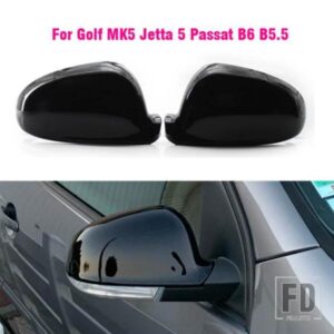 VW ゴルフ MK5 GTI ジェッタ 5 カーボンパサート B6 B5.5 サイドウイングミラーカバーキャップシャランゴルフプラス EOS
