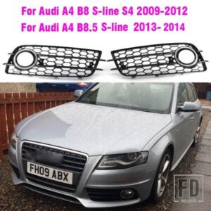 RS4 スタイルフロントバンパーアンダーグリルフォグライトグリルアウディ A4 B8 S ライン S4 2009-2012 フォグランプグリル