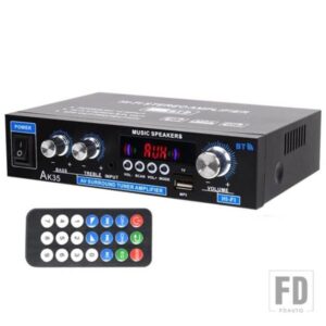 AK35 800 ワットデジタルアンプ 100-240 V /12 V 低音オーディオ電源 BLUETOOTH アンプ HIFI FM サブウーファースピーカーカーボートキャラバン
