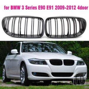 グロスブラックフロントフードキドニーグリルグリル BMW E90 E91 325I 328I 328XI 335I 335XI 330I 330XI 40148