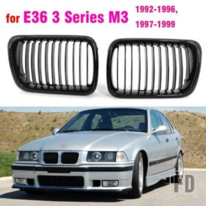 黒 E36 グリル ABS フロント交換フードキドニーグリル BMW E36 1997 1998 1999 BMW 318I 323I 325I 320I 328I