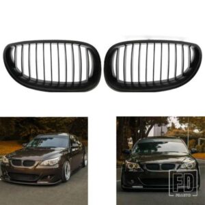マットブラックフロントキドニースポーツグリルフードグリル BMW E60 E61 37865 M5 525I 528I 528XI 530I