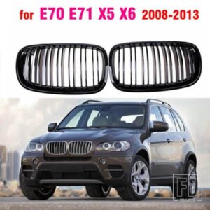 黒グリル ABS フロント交換フードキドニーグリル BMW E70 E71 X5 X6 2007-14