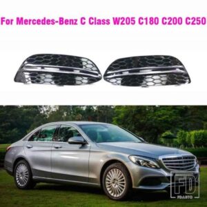 フロントバンパーフォグランプフレームアクセサリーフロントバンパーフォグライトカバートリムメルセデスベンツ C クラス W205 2015-2019