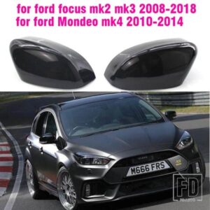 バックミラーカバーキャップカーボン/ブラックフォードフォーカス MK2 MK3 モンデオ MK4 フェイスリフトエステート 2010-2014