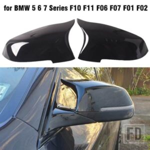 1 ペアミラーカバーサイドバックミラー自動ミラーカバーキャップ BMW 5 6 7 シリーズ F10 F18 F11 F06 F07 F12 F13 F01 2014 2015 2016
