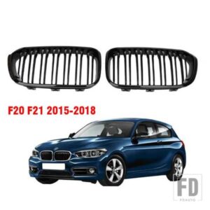 RICOY グロスブラック BMW F20 F21 120I 118I 116I 116D M135I M140I 2015-18 ハッチバックスポーツキドニーグリルグリル