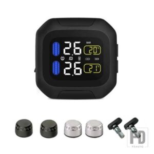 M3 防水オートバイリアルタイムタイヤエア圧システム TPMS ワイヤレス LCD ディスプレイアウターセンサー