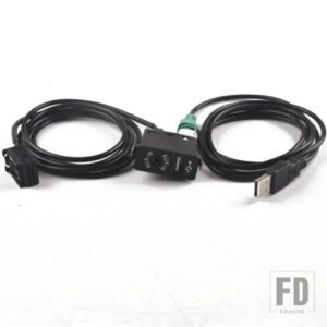 USB AUX スイッチ + ワイヤーケーブルアダプター 12PIN BMW E85 E86 Z4 E83 X3 ミニクーパー用