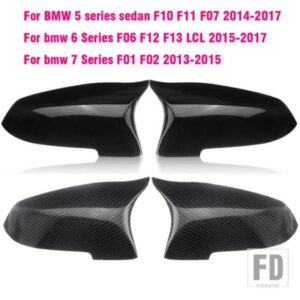 BMW 5 6 7 シリーズ F10 F11 F18 GT 5GT F07 F06 F12 F01 520I 523I 525I 530I カーボンサイドバックミラーカバーキャップ