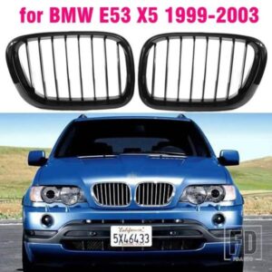 1 セットシングルデュアルラインフロントキドニーグリルグリル交換 BMW E53 X5 36220