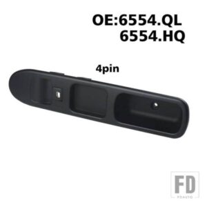 助手席パワーウィンドウスイッチ制御 4PIN プジョー 207 39417 2006-2017