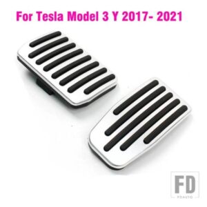 合金ペダルパッドカバーテスラモデル 3 Y 2016-21 ペダルアクセルスタイリング
