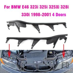 フロントアッパーヘッドライトカバーストリップセットトリムヘッドライトシールストリップガスケット BMW E46 4 ドア 323I 325I 328I 330I 1998-2001