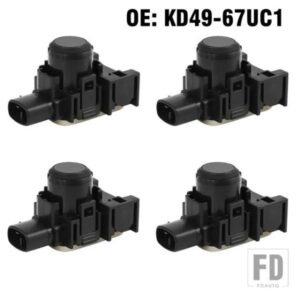 4 個 PDC ブラックバンパーリバースパーキングセンサー KD47-67UC1 マツダ 2 3 5 6 CX-3 CX-5 CX-9 KD4767UC1