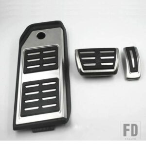 フットペダルレスト燃料カバーアルミアクセルペダルブレーキペダル VW トゥアレグ 2019 2020 ポルシェカイエン用