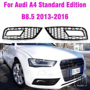 グロスクロームフロントバンパーアンダーグリルフォグライトグリルアウディ A4 B8.5 スタンダード版 2013-2016 フォグランプグリル