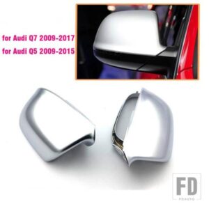 バックミラーカバー アウディ Q7 2009-2017 Q5 2009-2015 クロームマットキャップアクセサリースタイリング