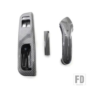 カーボンウィンドウスイッチコントロールパネルトリム VW ゴルフ MK4 2 ドア 35916