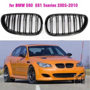 グロスブラックフロントキドニースポーツグリルフードグリル BMW E60 E61 37865 M5 525I 528I 528XI 530I