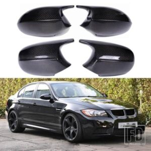 交換用バックミラーサイドミラーカバーキャップ BMW E90 E91 E92 E93 E81 E87 E82 E88 3 1 シリーズ M アクセサリーカーボン光沢