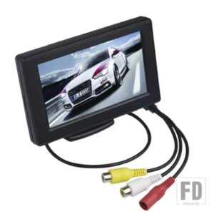 4.3 インチ LCD カーモニターディスプレイバックミラーモニター用リバースカメラパーキングシステム