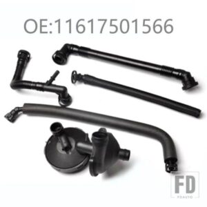 PVC プラスチック黒クランクケースベントバルブ水分離器 BMW E39 E46 E83 M52 320I 325I 520I 525I 11617501566