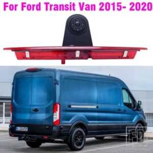車ブレーキ LED ライトバックアップカメラフォードトランジットバン 2015-2020 パーキングリバースカメラ + 7 ''モニターナイトビジョンガイドライン IR