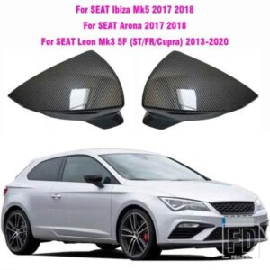 グロスブラックミラーキャップセアト レオン 5F MK3 ST キュプラ 2013-2020 イビサ MK5 アロナ 2017-2018 サイドカバーアクセサリー