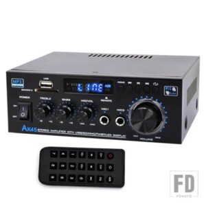 AUTO-PARTNER 12V 220V 110V HIFI デジタルアンプ最大出力 90WX2 チャンネル 2.0 BLUETOOTH サラウンドサウンドアンプスピーカー AK45