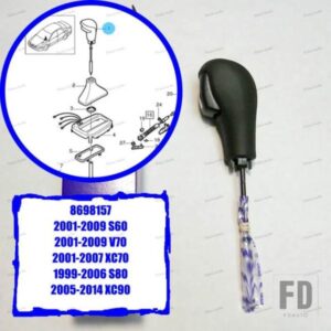 ボルボ自動変速機革シフターノブ S60 V70 XC70 S80 XC90 自動ギアシフターシフト 8698157