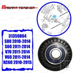 ボルボ S60 S80 V60 V70 XC60 スペアパーツタイミングベルトテンショナーローラーアイドラープーリー 2010-15 31359864