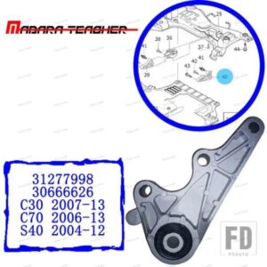 エンジントルクアームストラットマウントアンダー 31277998 30666626 ボルボ C30 C70 S40 マニュアルトランスミッション取付リアアンダー