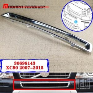 30698143 クロームアンダーフロントバンパーフレームセンターグリルグリル外装メッキボルボ XC90 2007-13