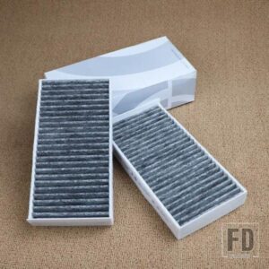 キャビンフィルター 64319321875 2 個 BMW F45 F46 214D 216I 218I 220I 225I/F48 X1/F39 X2 2013-19 カーボン