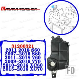 ボルボ V60 XC60 XC70 S60 S80 4.4L V8 2.0L L4 冷却水ボトル回収タンク拡張タンク 31200321 2010-13