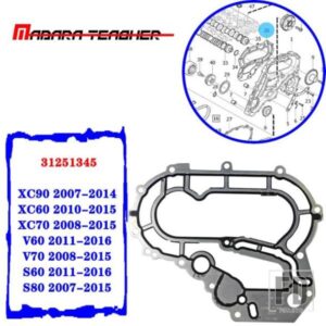 エンジンタイミングカバーガスケットボルボ S60 S80 V60 V70 XC60 XC70 XC90 2007-16 31251345