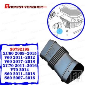 ボルボ吸気ダクトパイプボルボ S80 S60 V60 V70 XC60 XC70 30792195 72102648 2007-14