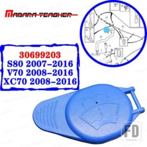 30699203 ボルボワイパー洗浄水容器カバーボトル液体リザーバータンクエンドキャップ蓋 S80 V70 XC70