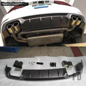 A3 S3 PP リアバンパーリップディフューザーリア排気スポイラーアウディ A3 S3 SLINE 2017-2019 カースタイリング