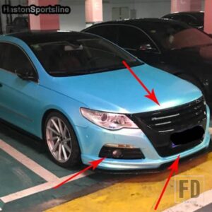 VW パサート CC ブラックフレームフロントフードセンターグリルグリルフォルクスワーゲン CC 2010-2012