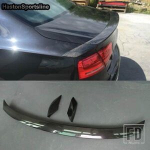 アウディ A8 A スタイルカーボンリアトランクスポイラーカーウイング 2010-2014