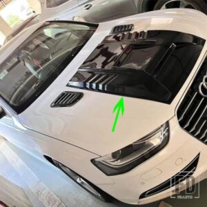 アウディ A4 S4 S ライン B8 B9 B10 2013-2024 ABS フロントエンジンカバーフード ACCESORIOS パラ自動 3 ピース/セット
