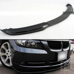 H スタイルカーボンフロントバンパーリップディフューザー BMW E90 スタンダードバンパー 2005 ? 2008
