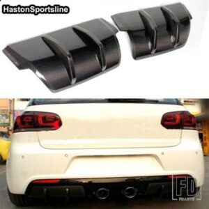 カーボンリアバンパースプリッターエプロンフォルクスワーゲン VW ゴルフ 6 VI MK6 R20 バンパー 2010 ? 2013